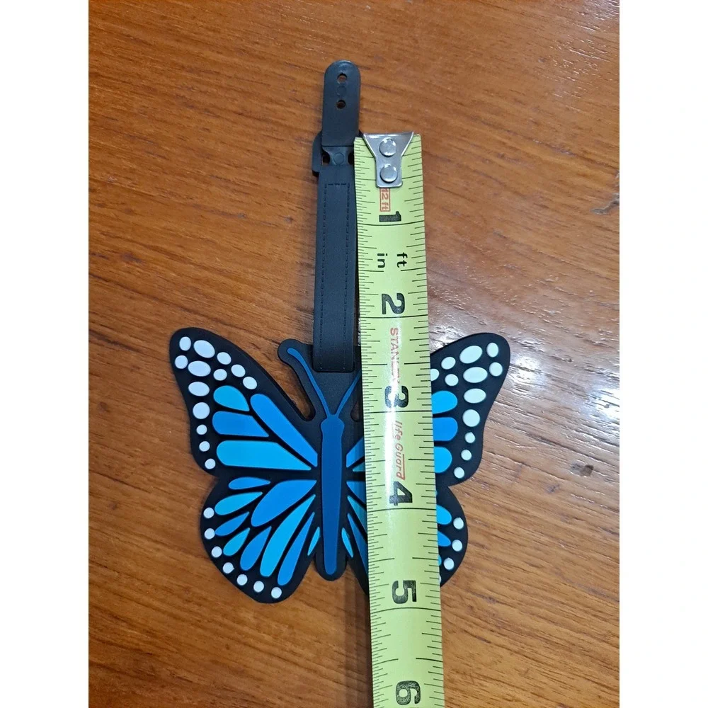 New Aqua And Blue Butterfly Travel‎ Baggage Backpack Suitcase Luggage Tag